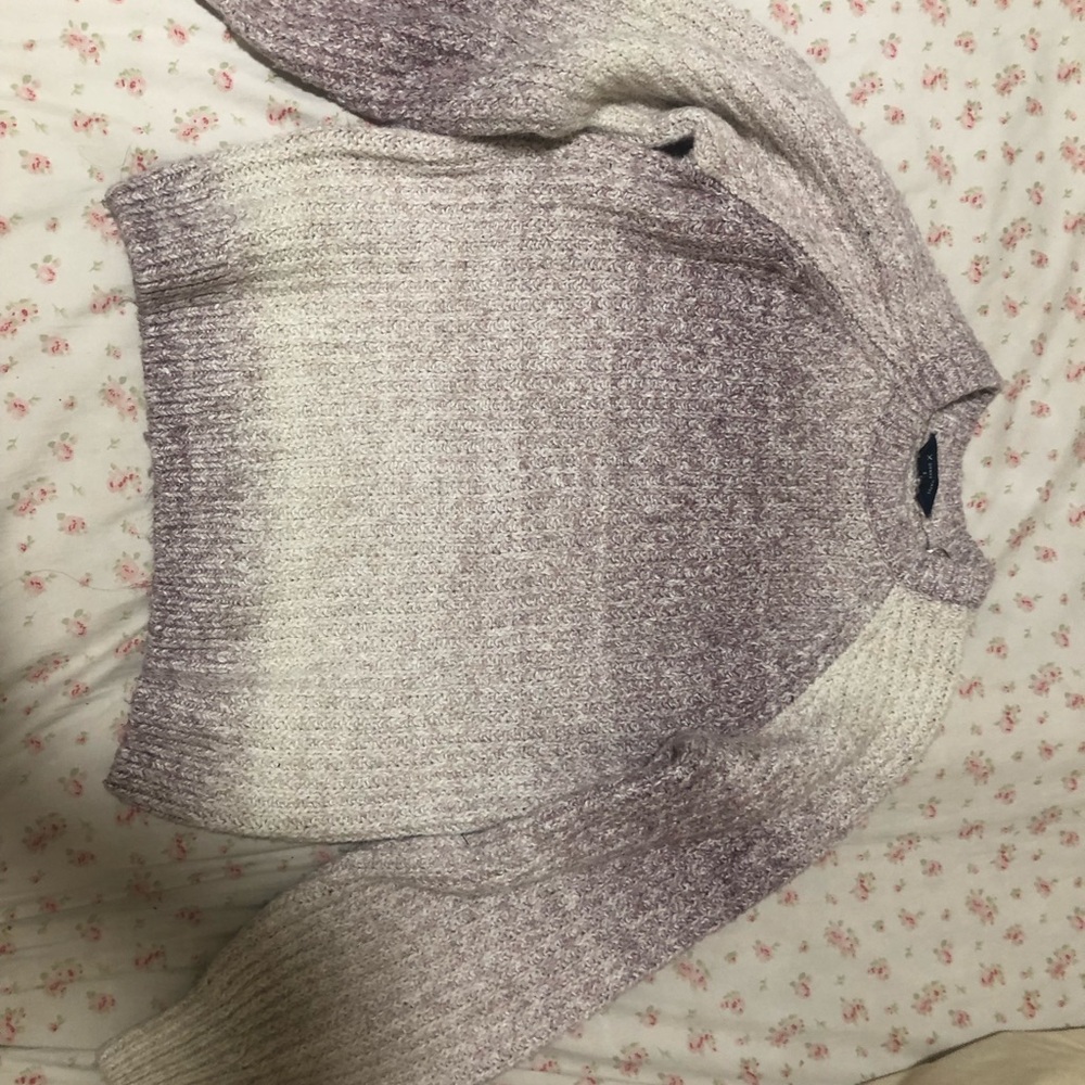 Denver Hayes Lavender Ombre Knit Sweater